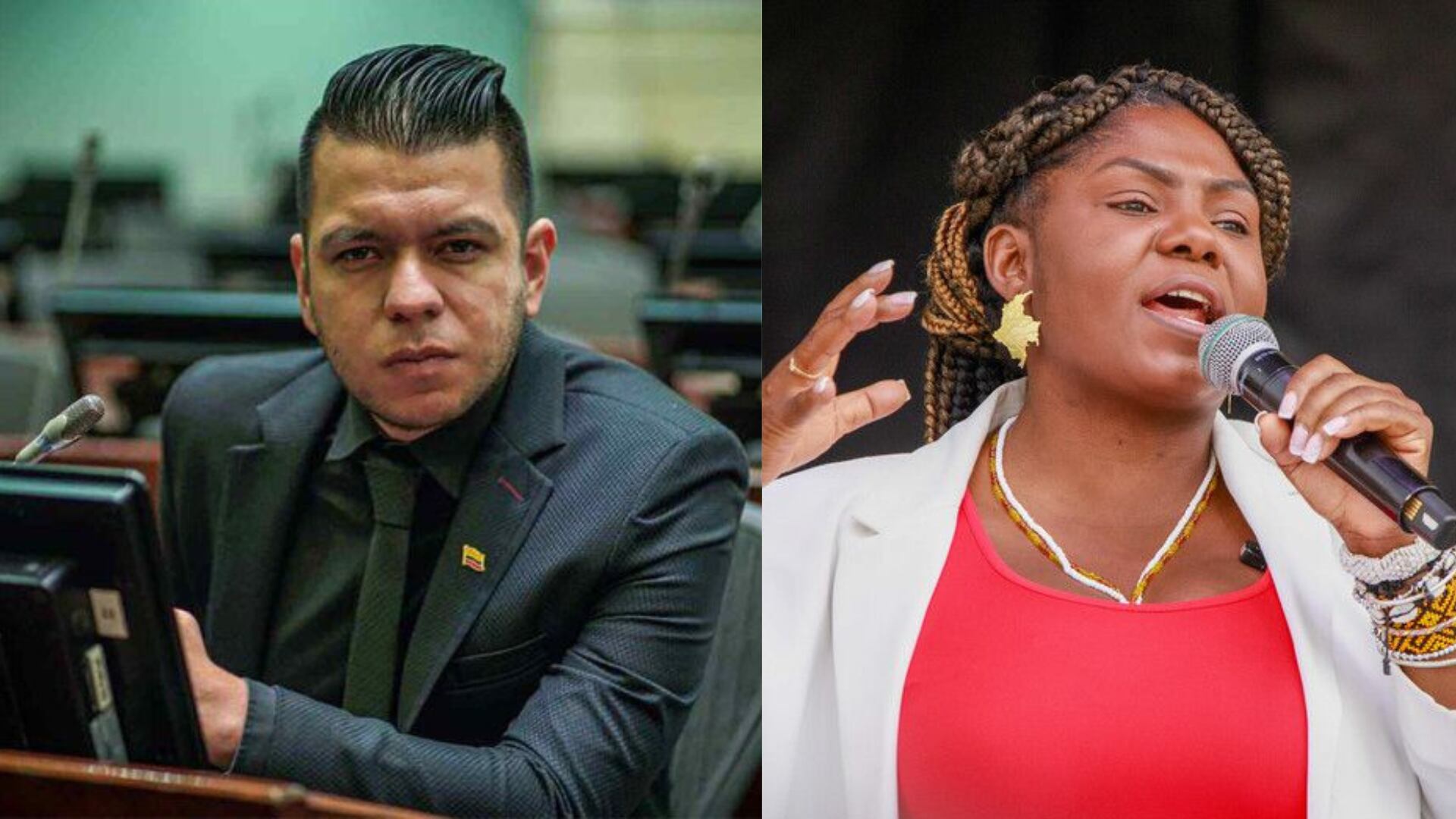 Senador JotaPe Hernández y Francia Márquez - Cortesía