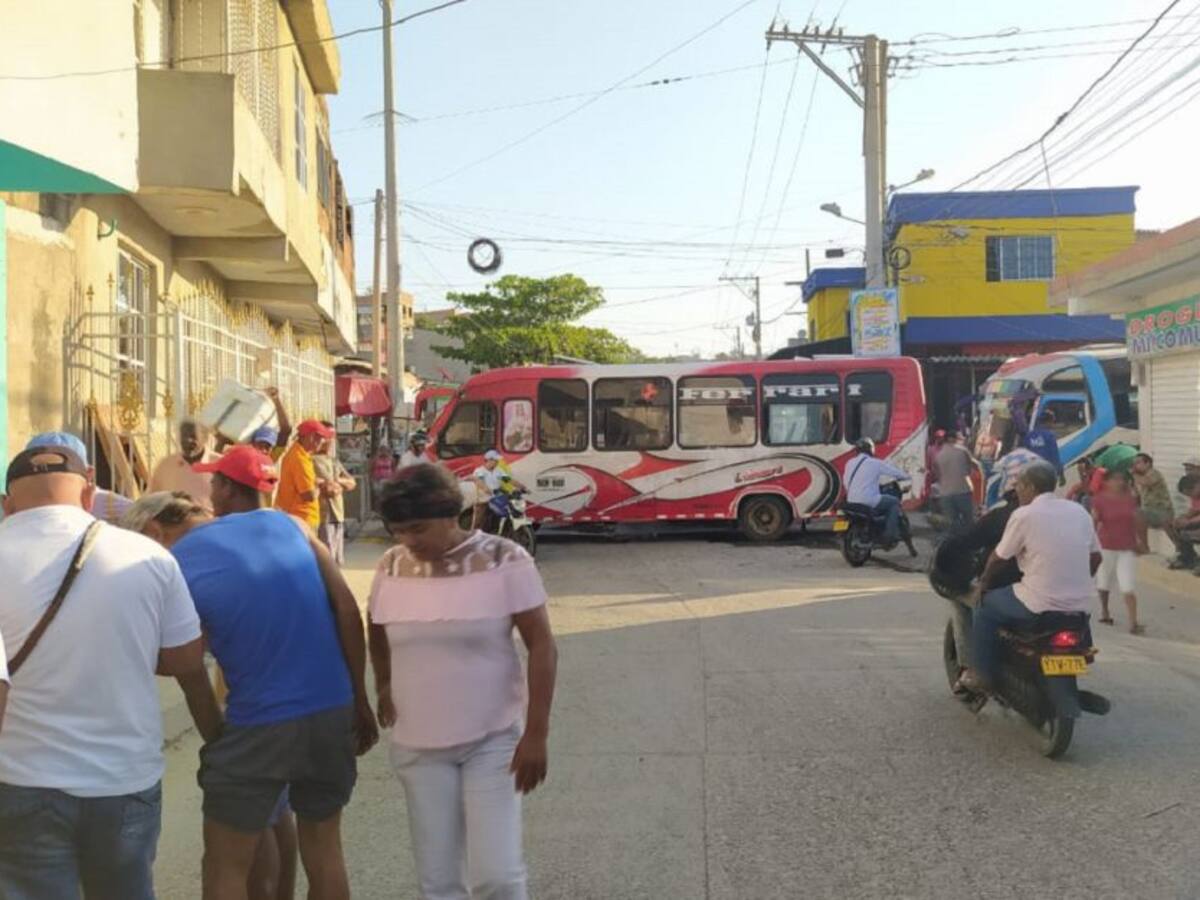 Nuevas protestas de conductores de la Ruta Campestre en Cartagena