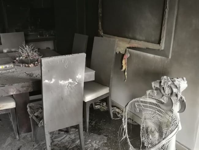 Incendio causa millonarias pérdidas en un apartamento de Cartagena