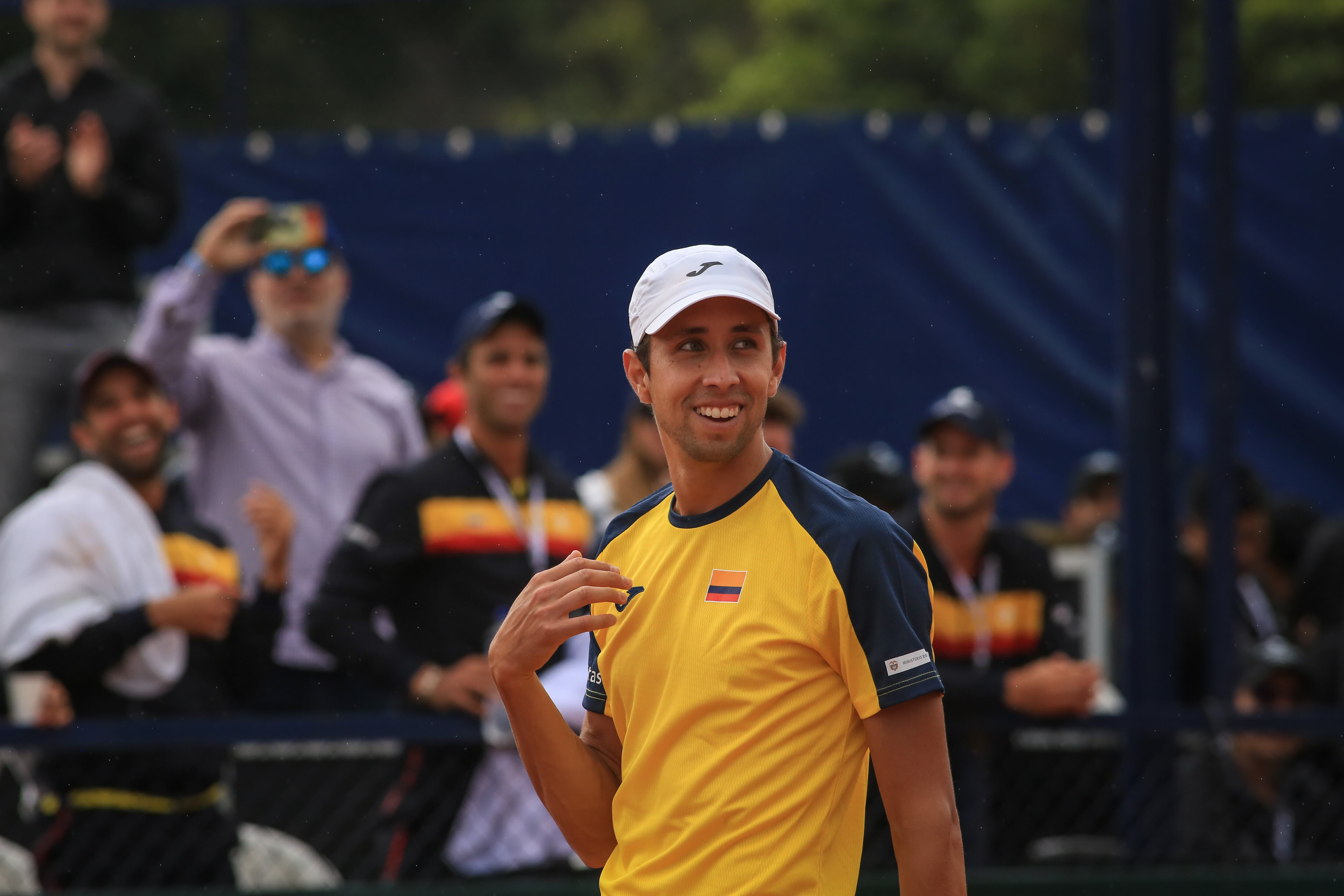 Daniel Galán, raqueta número uno de Colombia en sencillos. (Photo by Juancho Torres/Anadolu Agency via Getty Images)