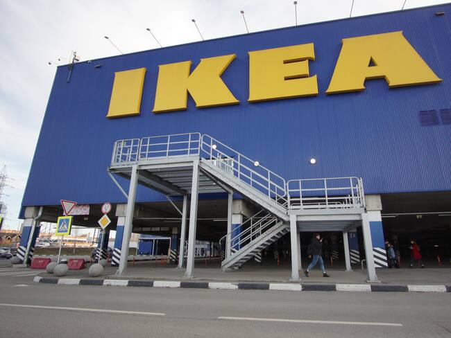 BELAYA DACHA, RUSSIA - APRIL 14: (RUSSIA OUT) Sweden-basaed home decor store IKEA is shown closed due to the military invasion of Ukraine, April 14, 2022 in Belaya Dacha, outside of Moscow, Russia. President Vladimir Putin said at a news conference April 12 that Russia has withstood the Western blitz of sanctions, insisting the measures will backfire. (Photo by Getty Images)