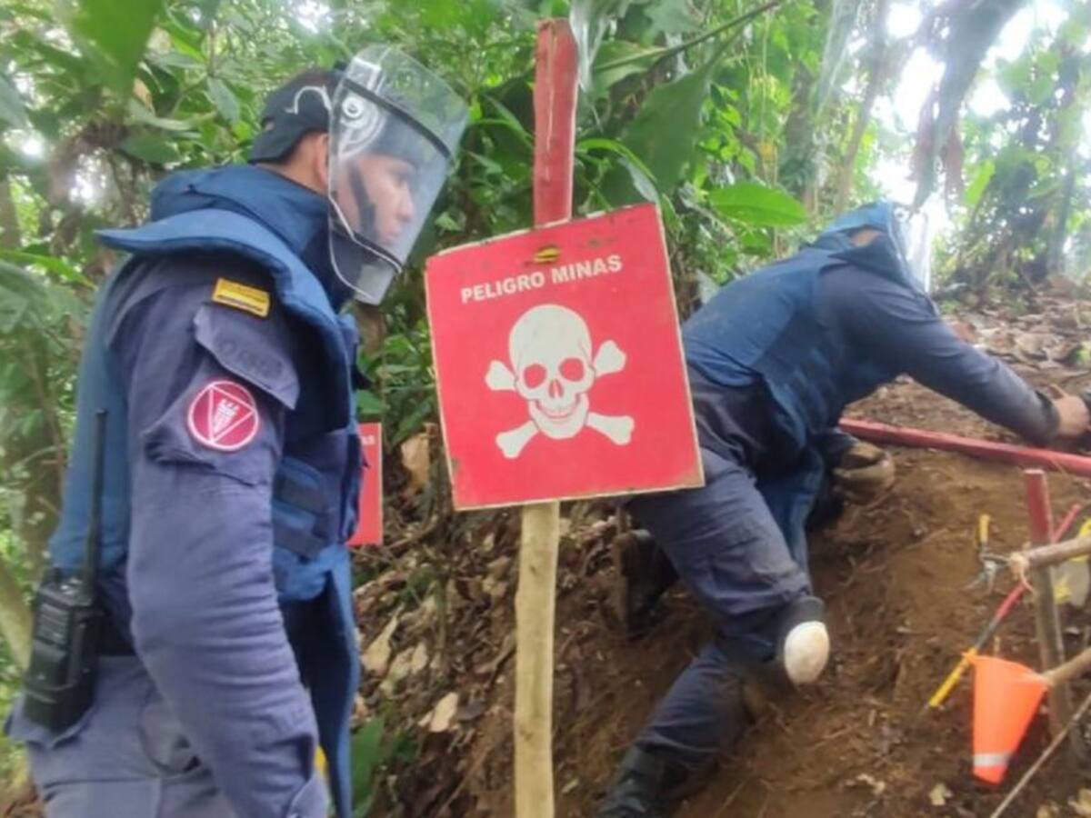 En 20 días desactivaron tres minas antipersona en una vereda de Apartadó