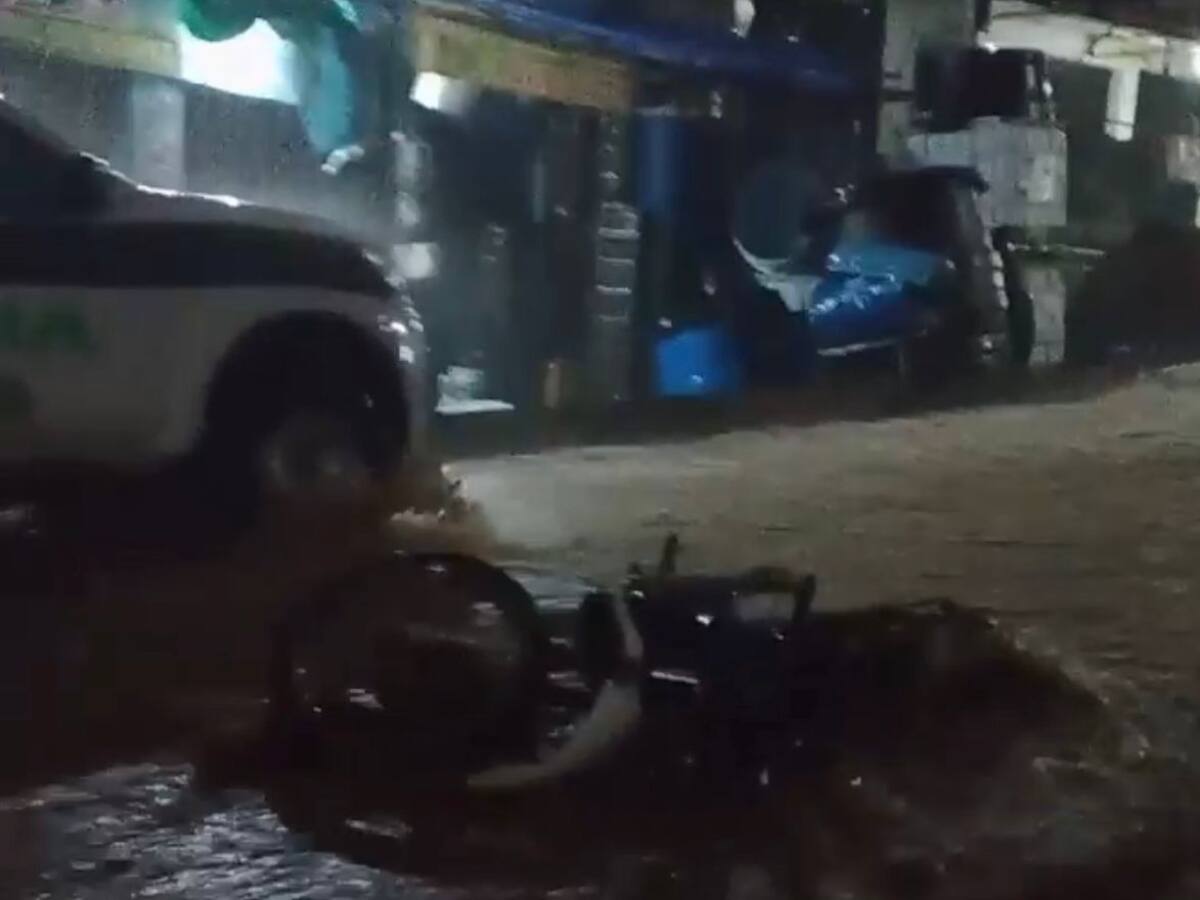 Fuerte aguacero generó emergencias en Suárez, Cauca