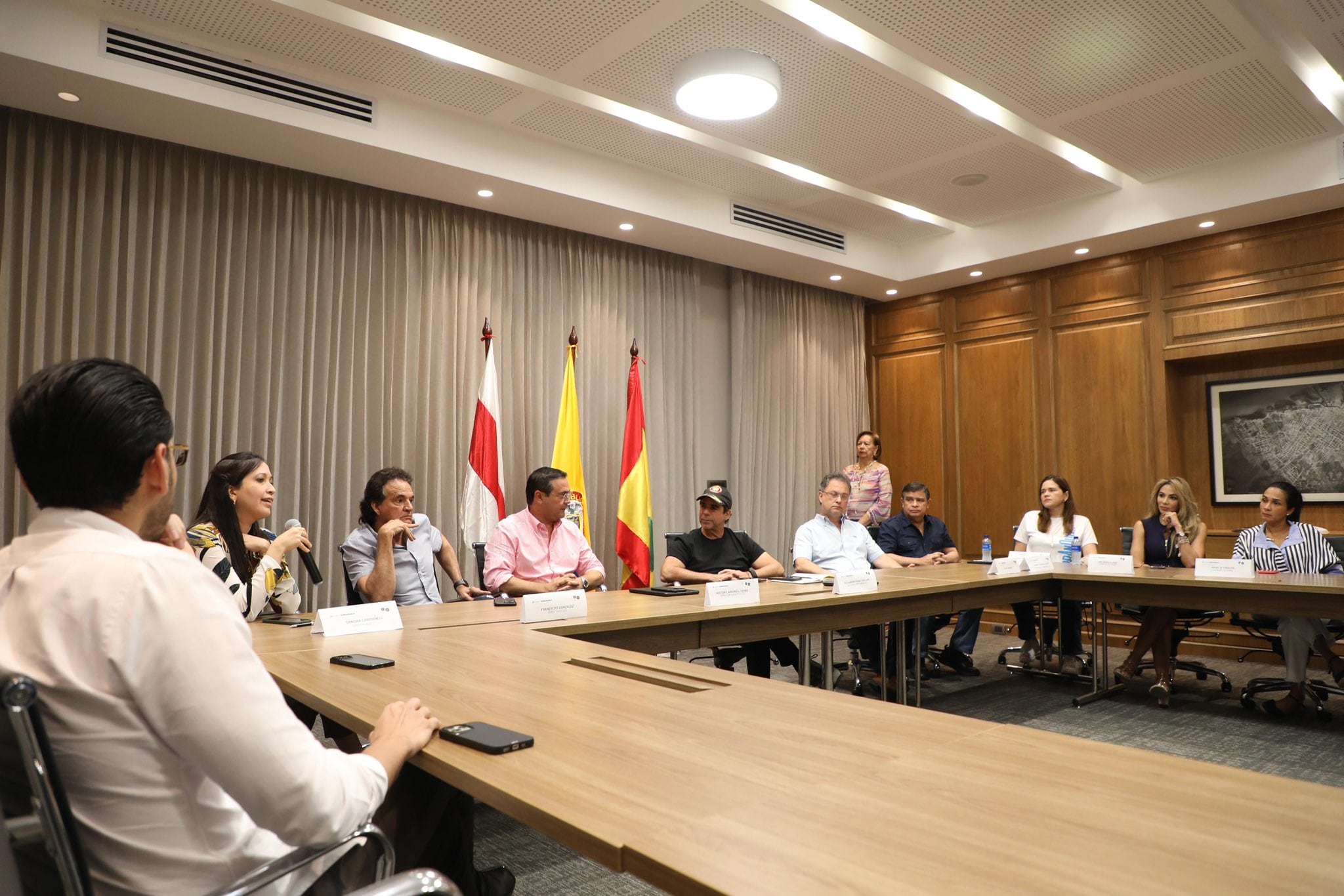 Alcalde Alejandro Char socializando el denominado 'Plan alcalde' con la Cámara Colombiana de Infraestructura./ Foto: Alcaldía de Barranquilla