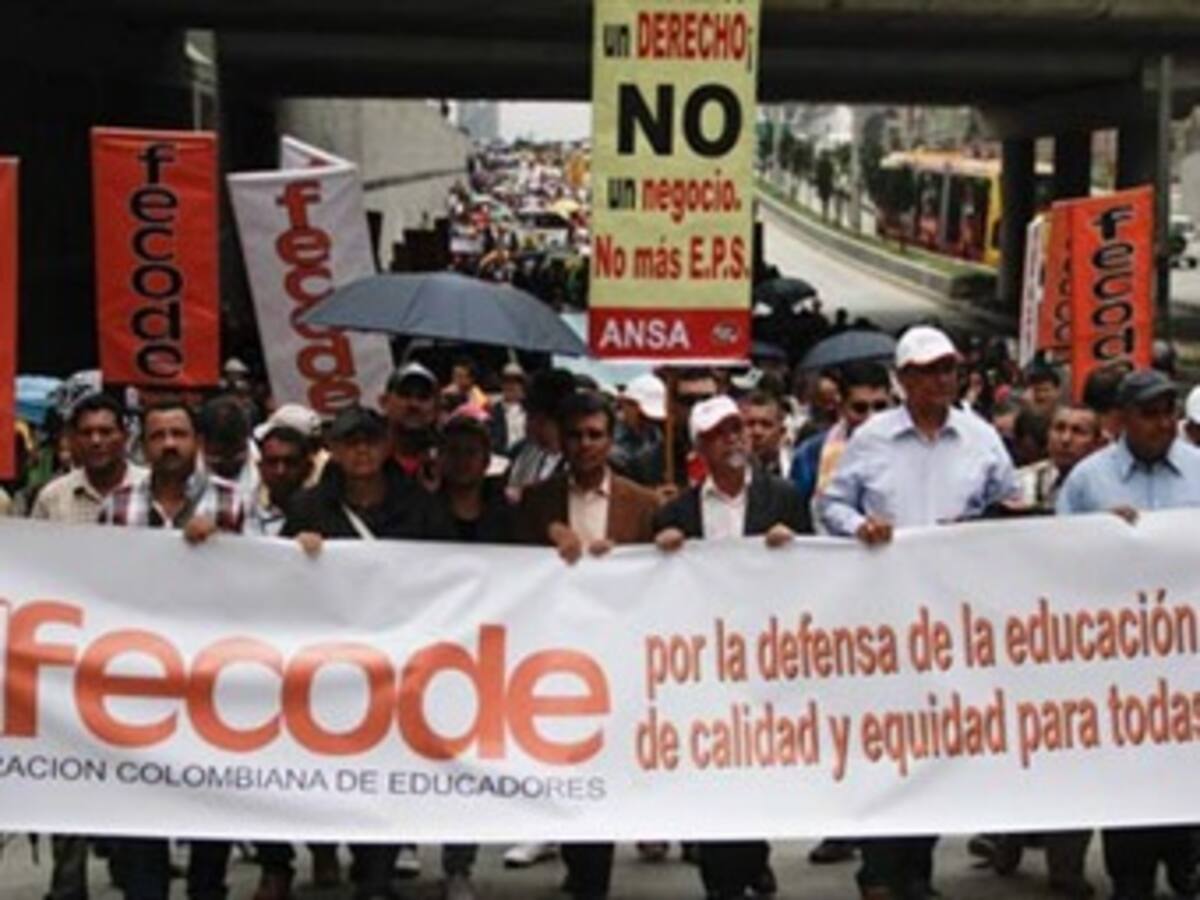 Paro de Fecode podría ser levantado si el Gobierno se compromete, dicen maestros