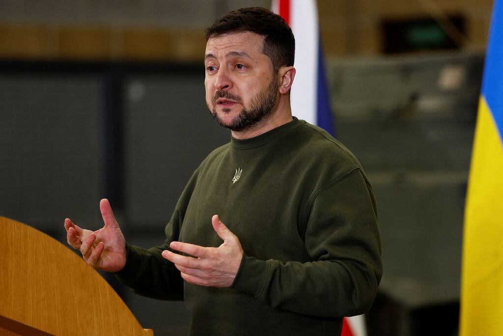 Volodymyr Zelensky. (Photo Peter Nicholls-WPA Pool/Getty Images)