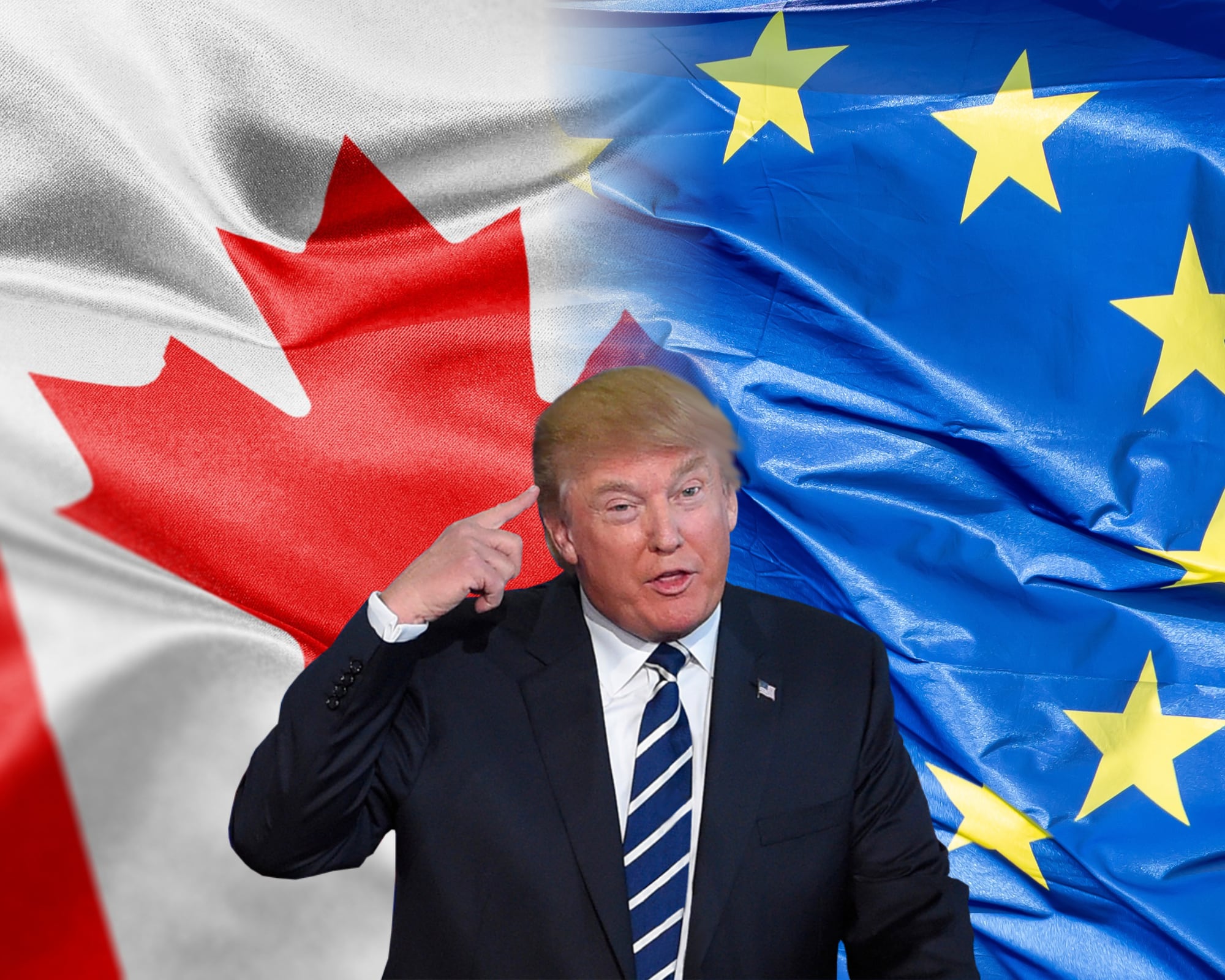 La amenaza del mandatario estadounidense ocurre luego de que la Comisión Europea invitara a Canadá a ser un “miembro asociado”.
(Foto:   Caracol Radio / Getty )