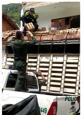 Marihuana incautada- foto captura video Guillermo Naranjo