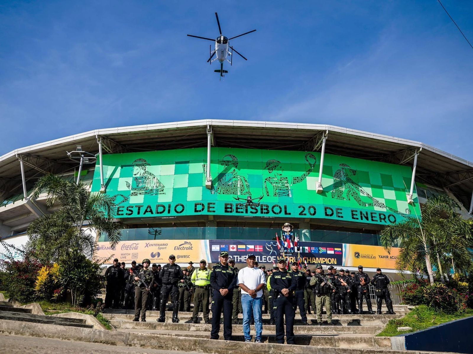 Blindaje de seguridad para el inicio del Mundial de Sóftbol Sub 23 en Sincelejo