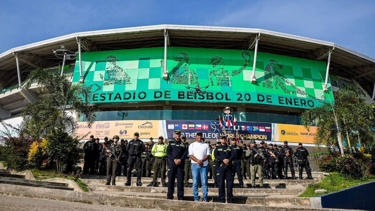Blindaje de seguridad para el inicio del Mundial de Sóftbol Sub 23 en Sincelejo