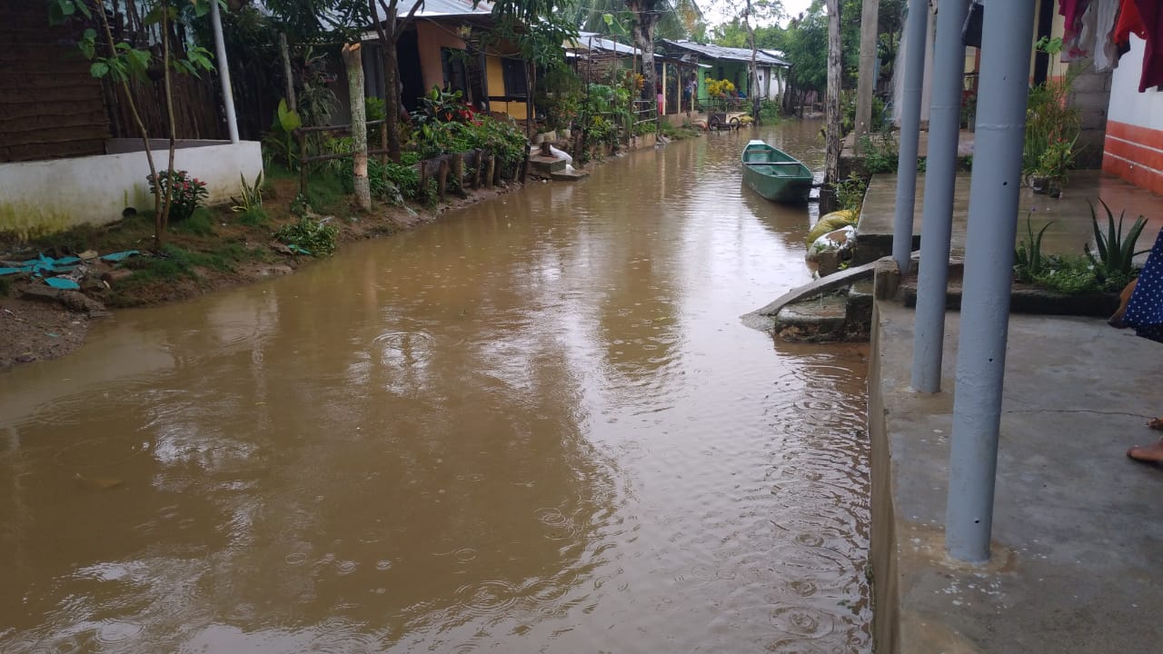 Inundaciones en San Juan de Tocagua, Luruaco (Atlántico)./ Cortesía
