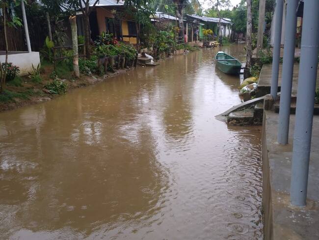 Inundaciones en San Juan de Tocagua, Luruaco (Atlántico)./ Cortesía