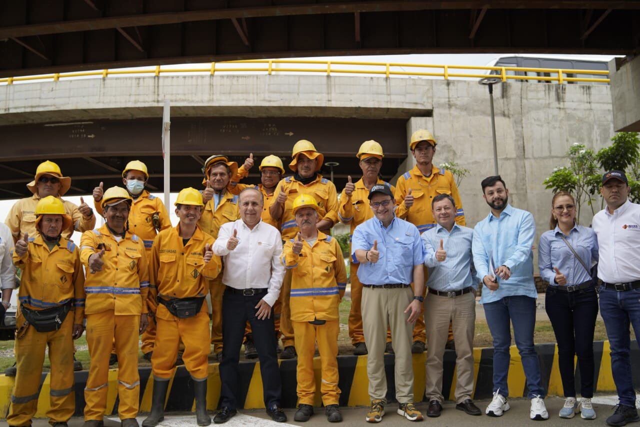 Mintransporte visito obra puente Benito Hernández/ Foto Gobernación de Norte de Santander