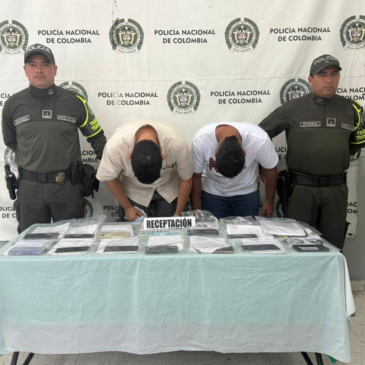 39 celulares recuperados que habrían sido hurtados en concierto de Cartagena
