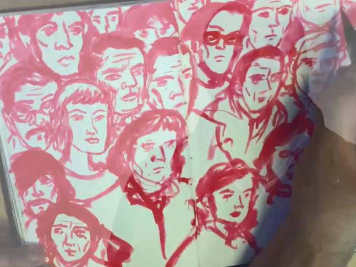 Un diario con multitud