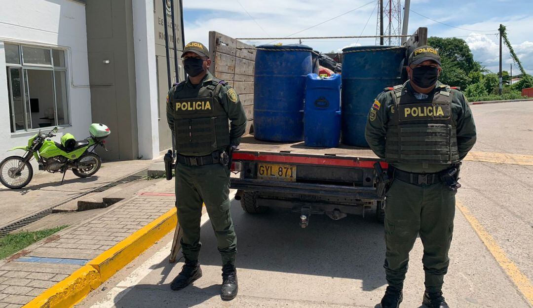 El hallazgo fue hecho por la Policía en la vía que conduce de Río Viejo a Norosí en el sector Inurbe