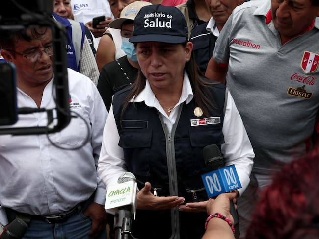 La ministra de Salud de Perú, Rosa Gutierrez.
(Foto: Klebher Vazquez/Anadolu Agency via Getty Images)