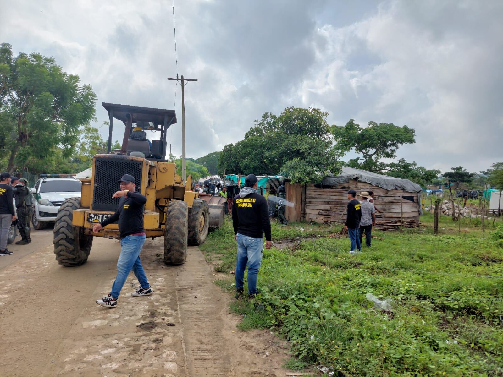 Desalojo en predio de Galapa, Atlántico./Caracol Radio
