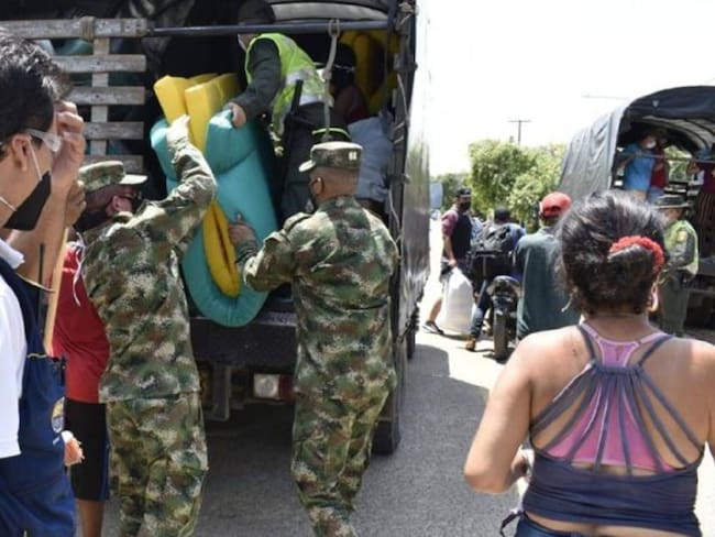 Ejército brinda asistencia a los damnificados