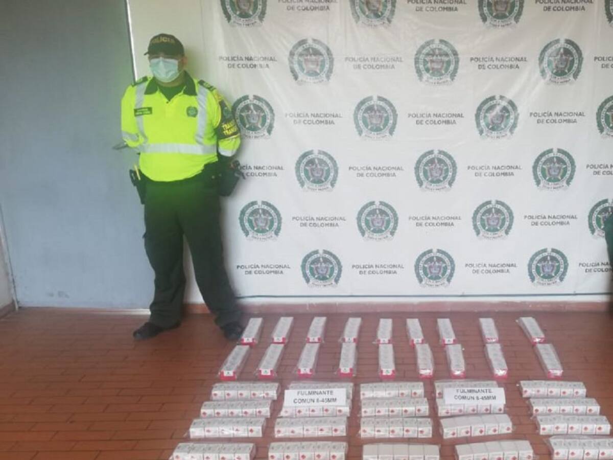 Policía incauta más de 24 mil detonadores