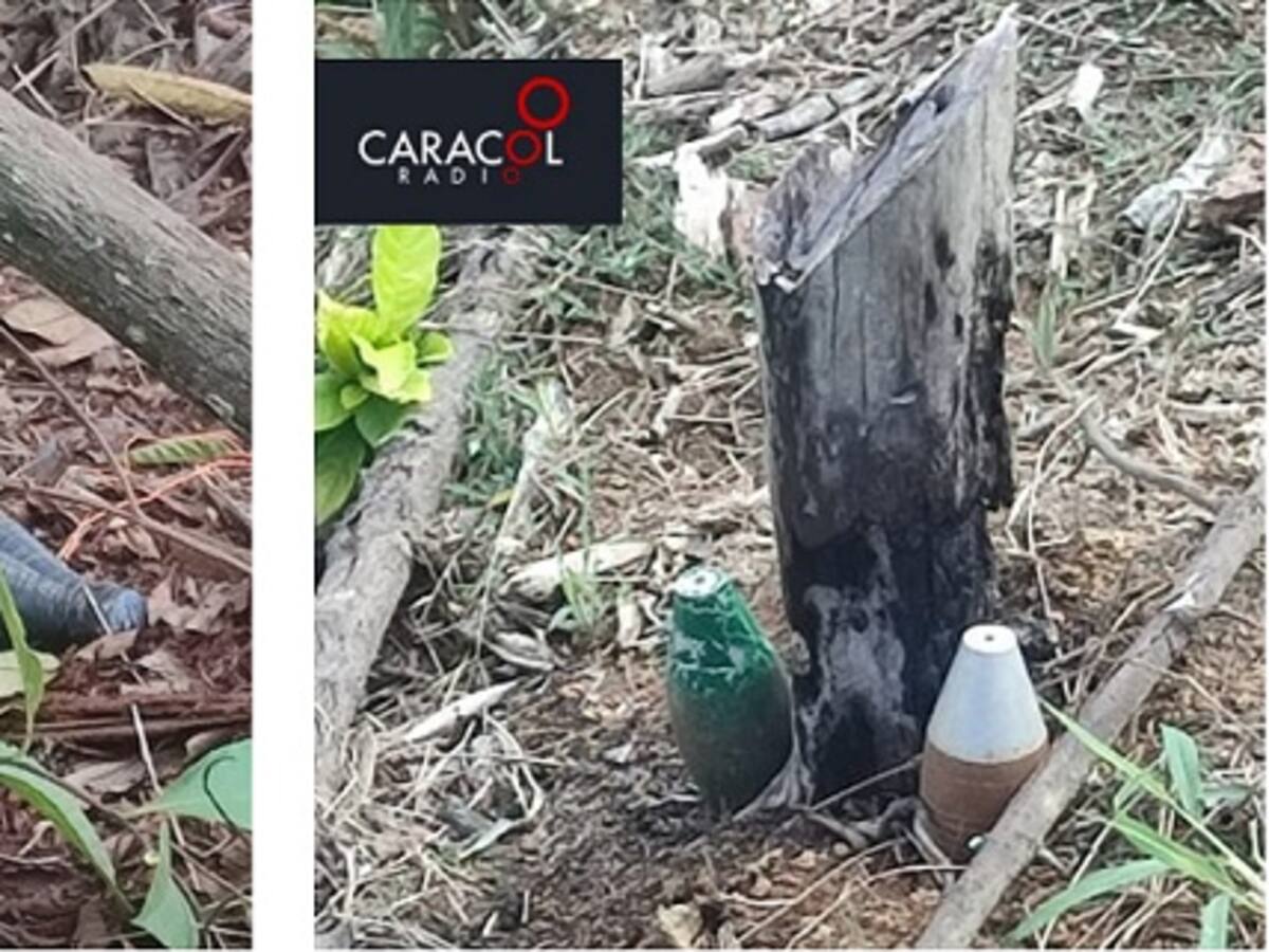 La comunidad evidencia la cantidad de explosivos dejados por los ilegales en Segovia