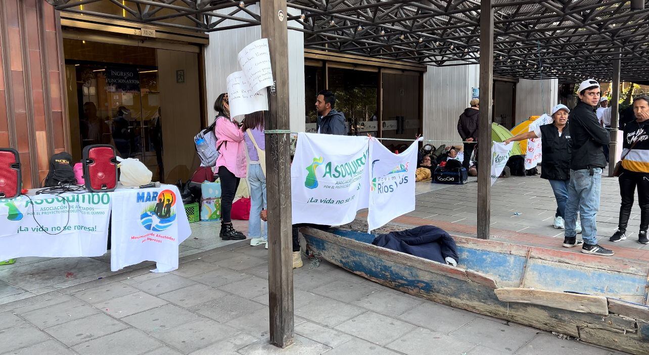 Manifestación de Asoquimbo en Bogotá