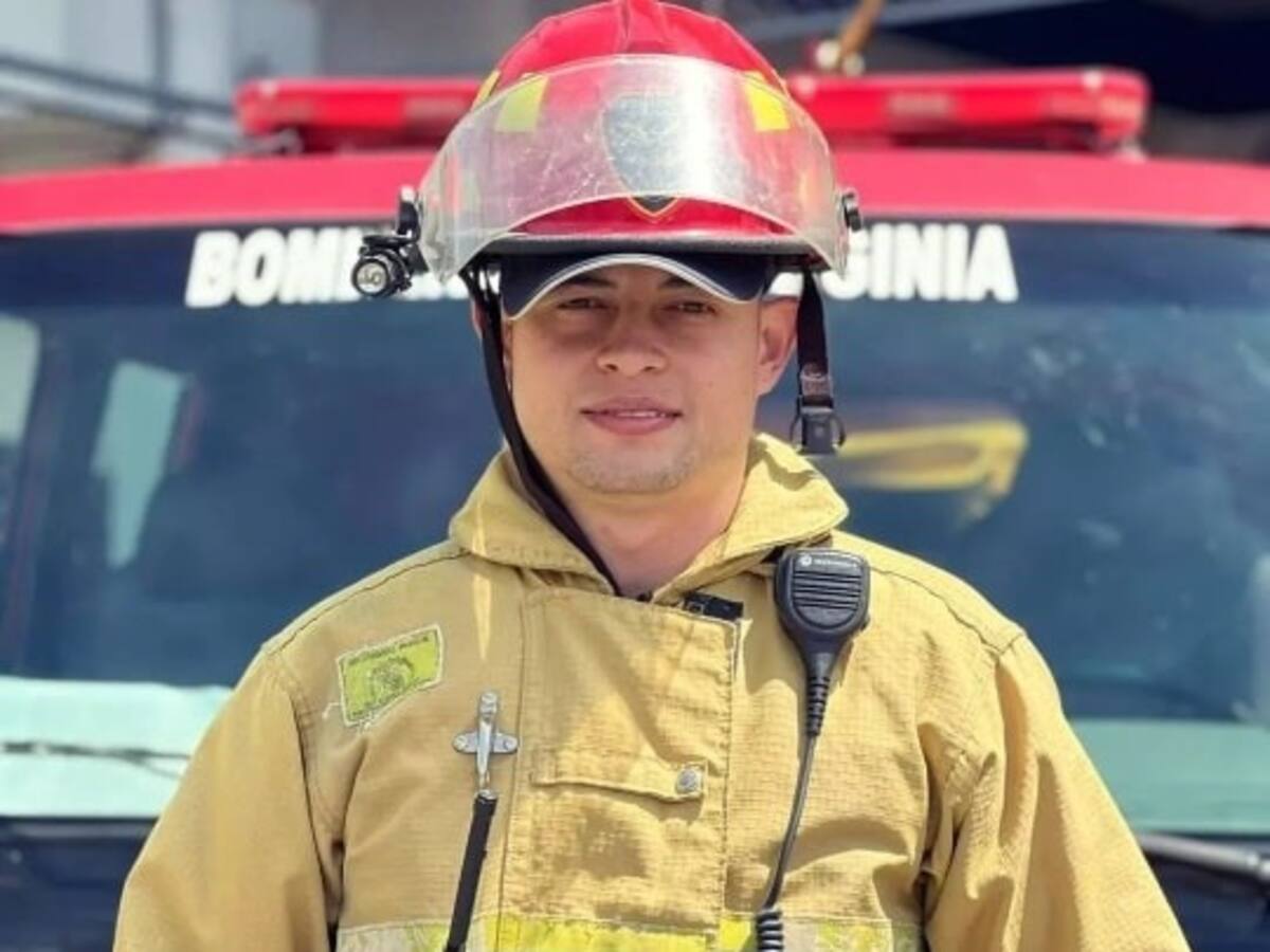 Diego Castro es el nuevo comandante del Cuerpo de Bomberos de La Virginia