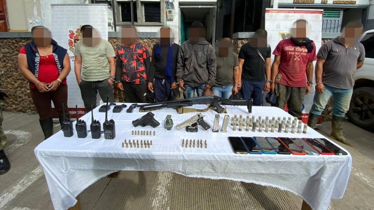 Cayeron nueve presuntos integrantes de AGC que pretendían afianzar su presencia San Rafael