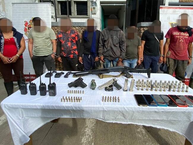 Capturados- foto Cuarta Brigada