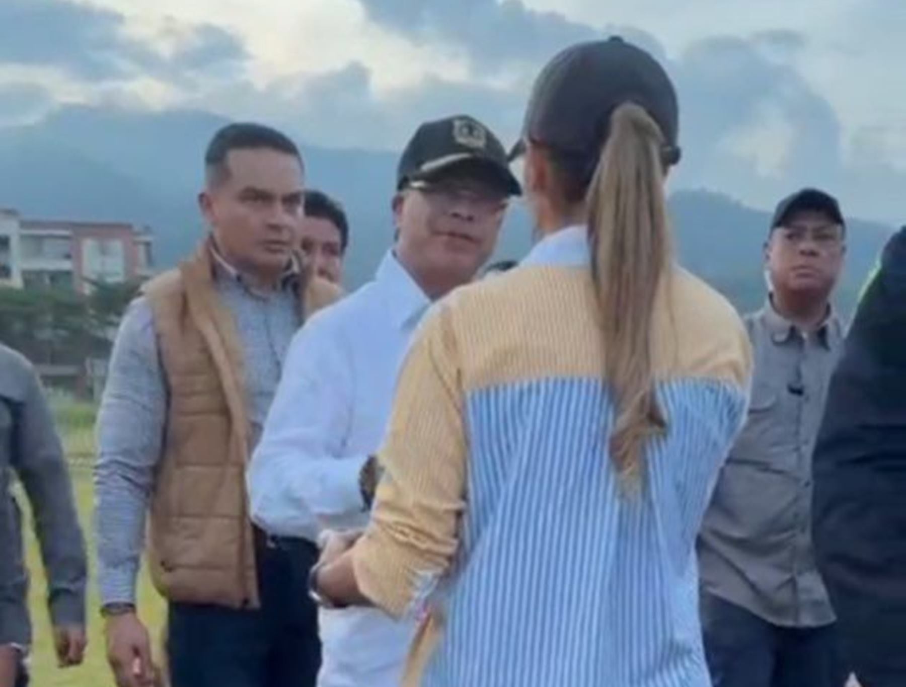 Gobernadora, Adriana Matiz y el presidente, Gustavo Petro