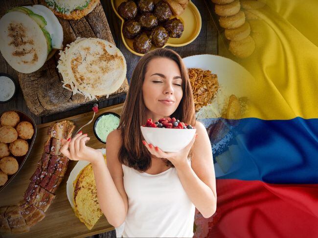 Imagen de referencia // comida de Colombia // Bandera de Colombia // mujer comiendo // Getty Imges