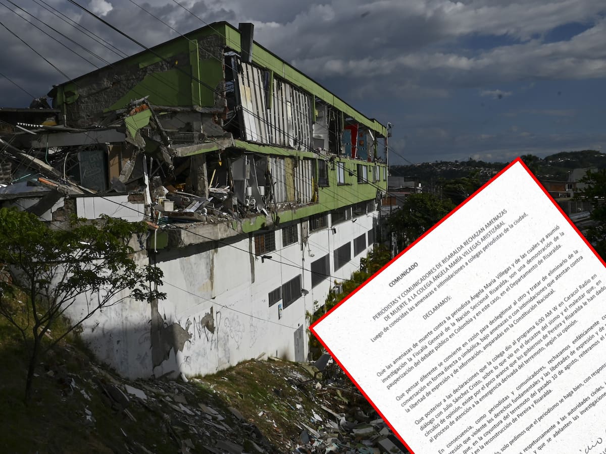 Periodistas rechazan amenazas a Ángela Villegas tras denuncias por atención de terremoto en Pereira