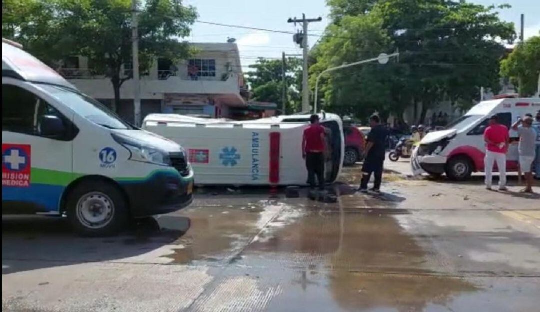 Ambulancias accidentadas