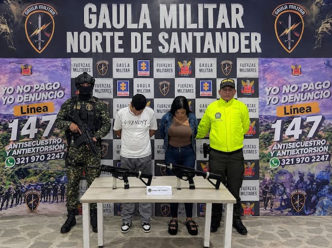 Capturan a dos presuntos integrantes del ELN en Cúcuta. / Foto: Ejército.