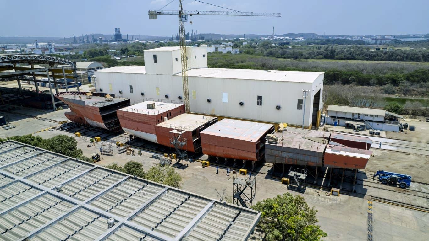 Cotecmar avanza en un 38% en la construcción de la patrullera oceánica colombiana
