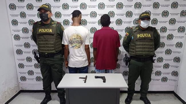 Las detenciones se dieron en jurisdicción del municipio de Villanueva cuando uniformados procedieron a realizar una requisa a los pasajeros