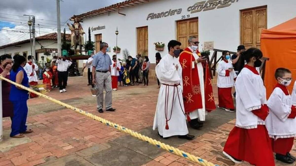 En Zapatoca no realizaron procesiones este domingo de ramos