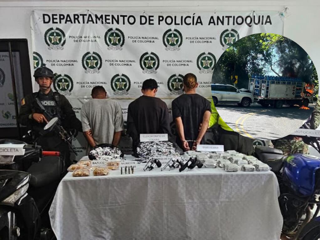 Capturado alias Cusumbo- foto gobernación de Antioquia