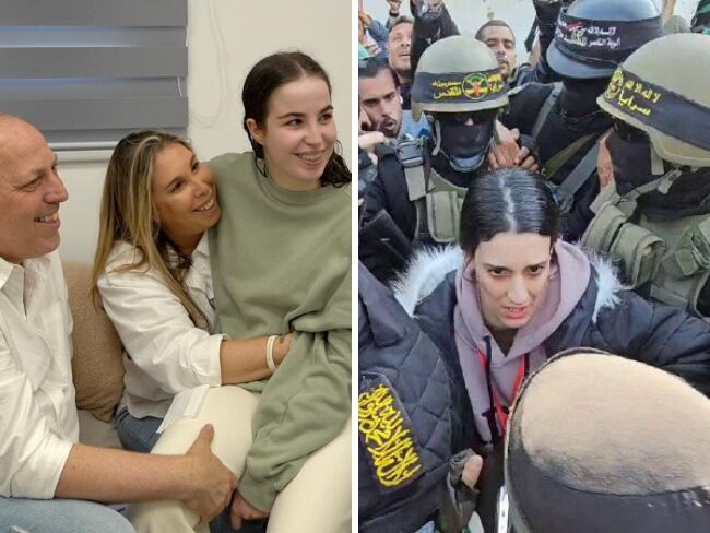 Hamás libera a ocho rehenes, tres isralíes y cinco tailandeses. Agam Berger y Arbel Yehud.