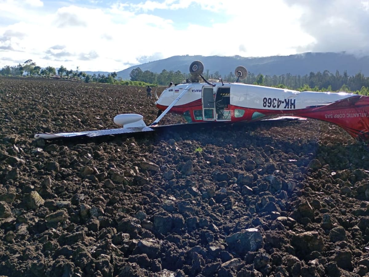 Emergencia de una avioneta en Gachancipá: aparente falla de motor