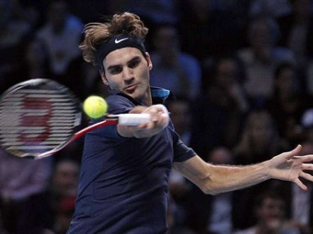 Roger Federer derrotó al estadounidense Mandy Fish en Masters de tenis en Londres