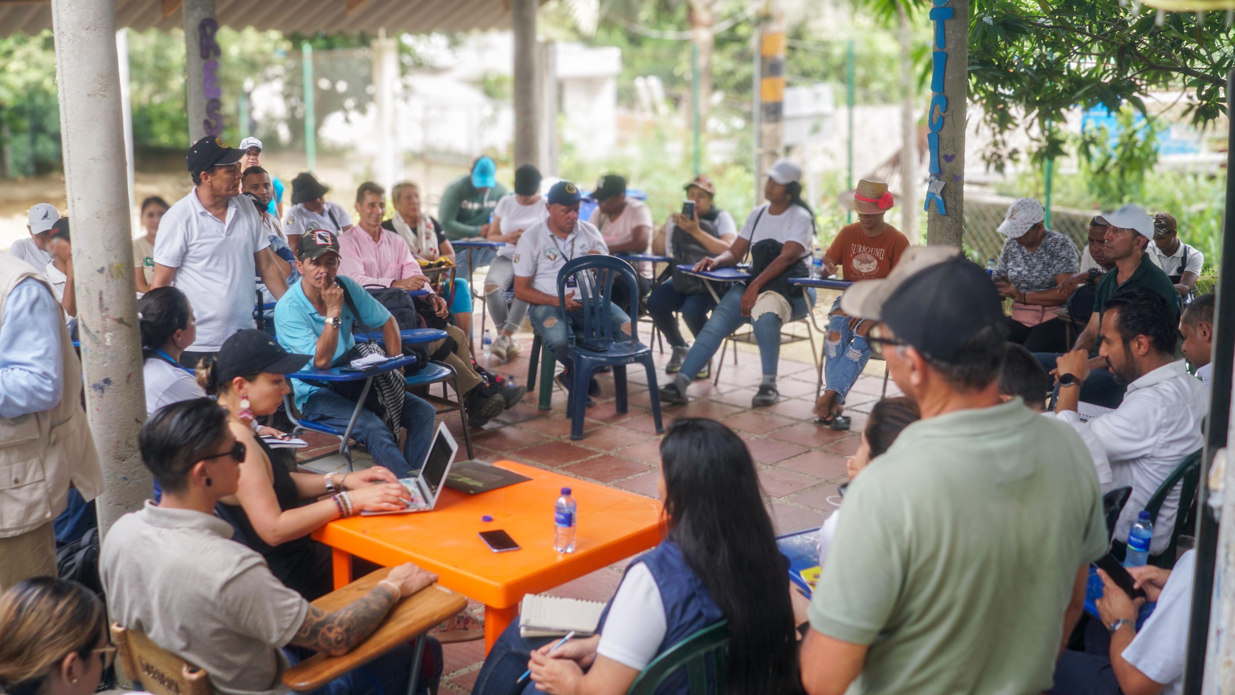 Paro cívico en zona rural de Santa Marta . Alcaldía Distrital