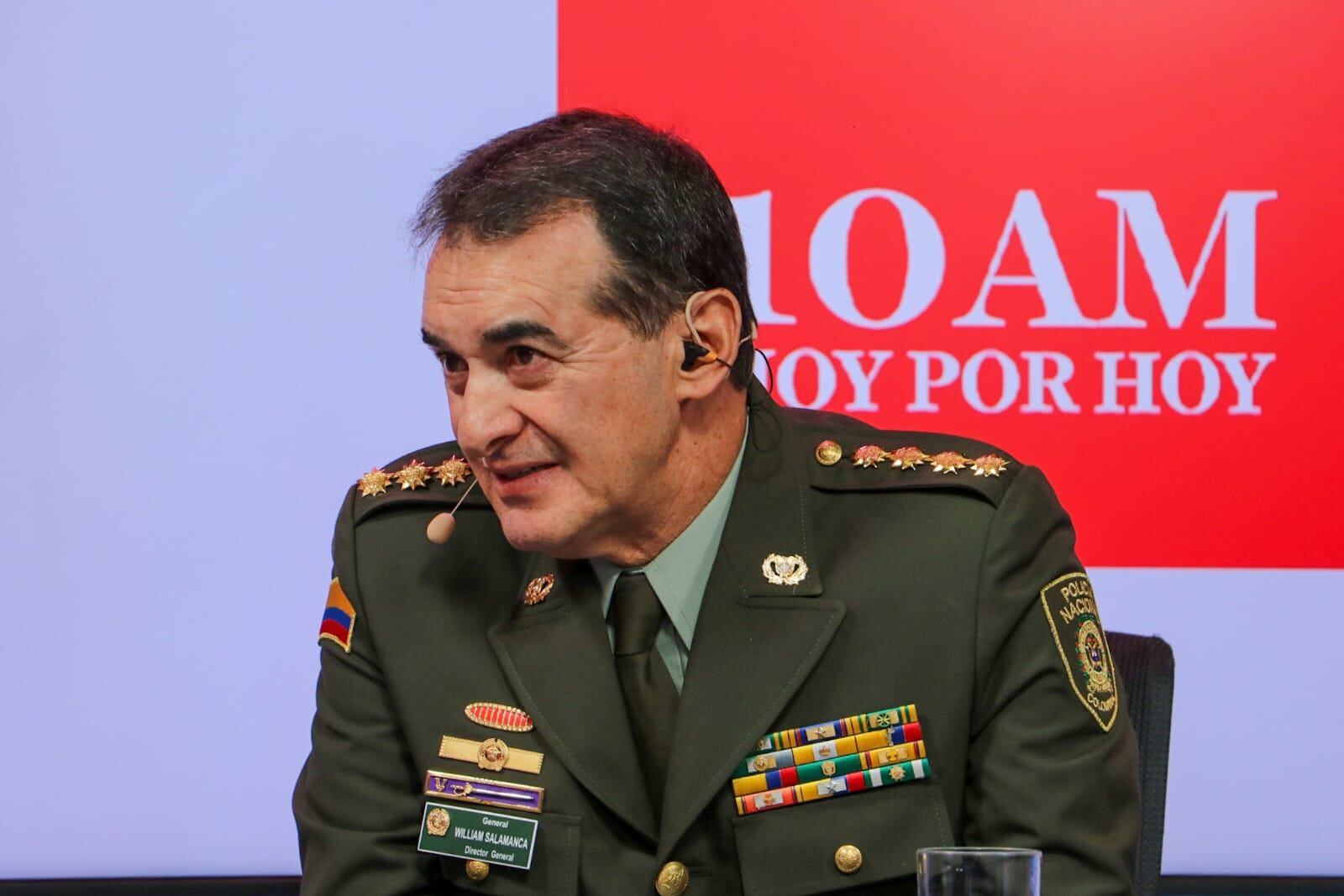 El director de la Policía, general William Salamanca, en 10 AM Hoy por Hoy de Caracol Radio.