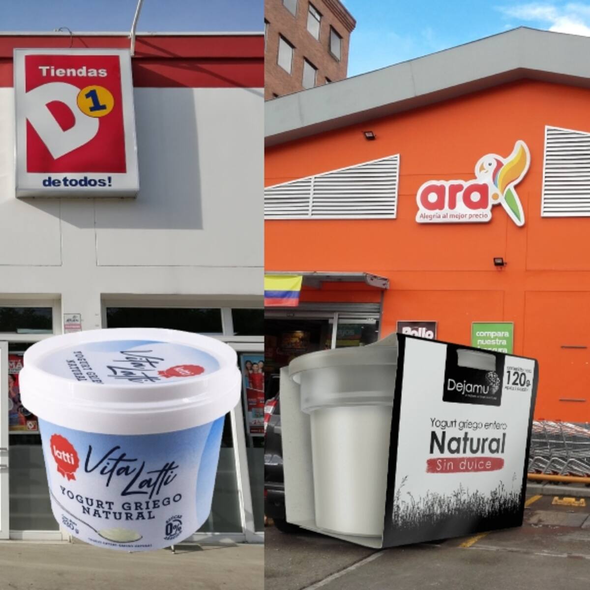 ¿Cuál es más saludable, el yogur griego del D1 o ARA? Esta es su información nutricional