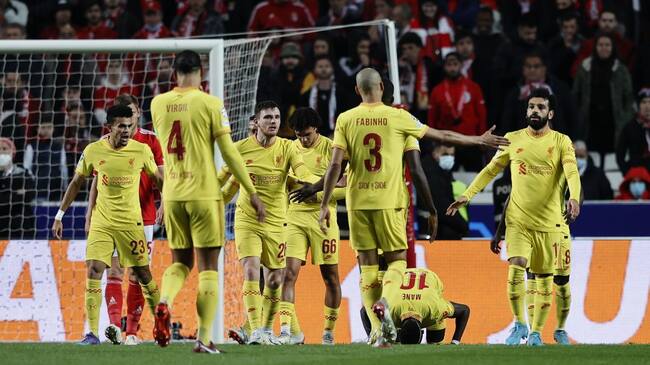Liverpool ante Benfica por Champions League