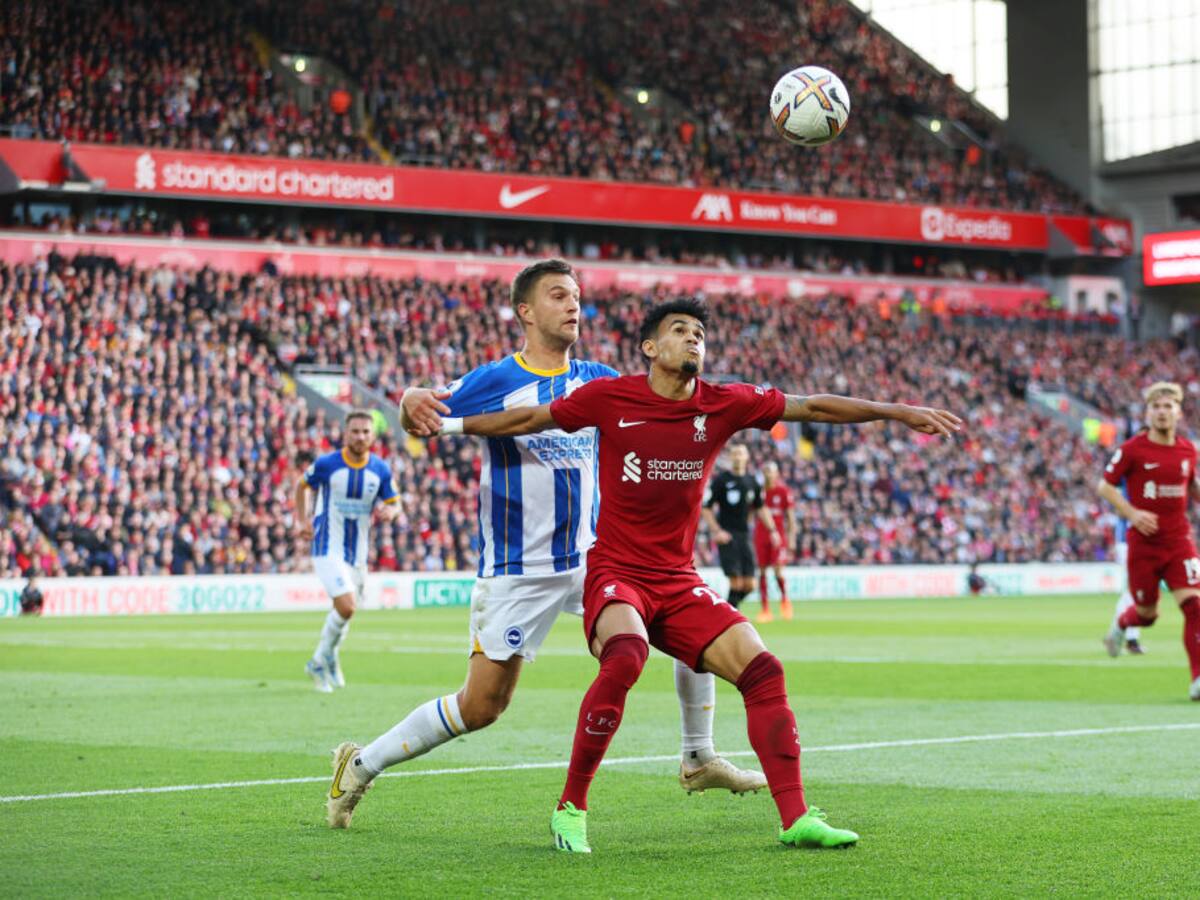 Liverpool empató con Brighton y dejó escapar puntos: Luis Díaz dio una asistencia