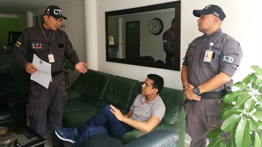 Capturan abogado implicado en el caso de Pedro Aguilar. Foto: Fiscalía