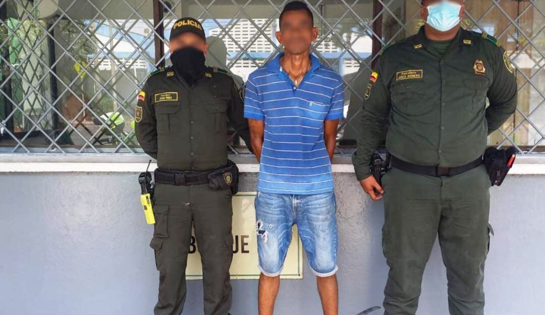 Información aportada por la víctima, fueron claves para desplegar una persecución, que finalizó con la captura del presunto delincuente