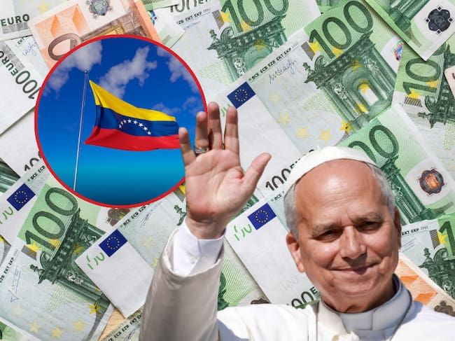 Imagen de referencia | Euros - Papa León XIV - Bandera Venezuela: Getty Images.