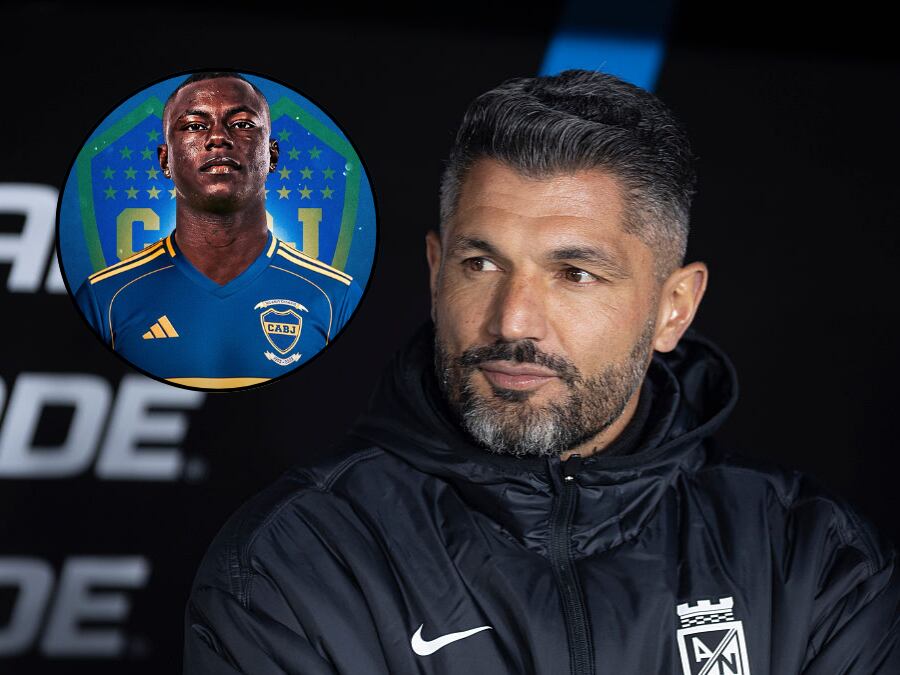 Gustavo Gandolfi y Marino Hineztroza (posible jugador del Boca Juniors) / Composición: Caracol Radio